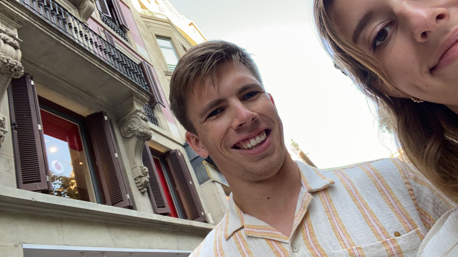 Sílvia and Stian on their first date in Barcelona